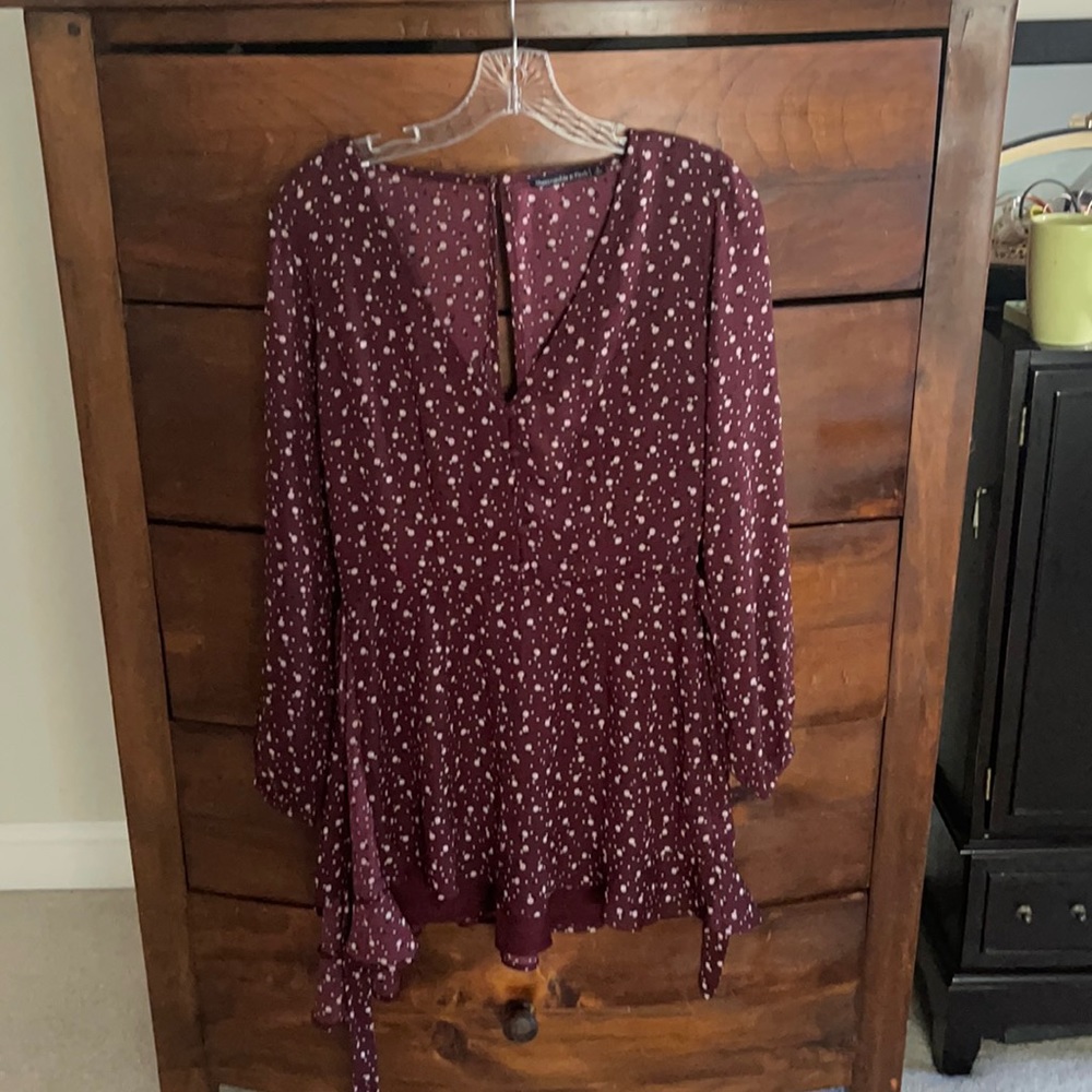 Abercrombie and Fitch burgundy mini dress